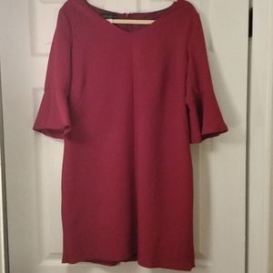 Mauve bell sleeves dress